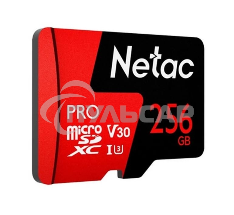 Флеш Карта MicroSD card Netac P500 Extreme Pro 256Gb, retail version w/SD adapter
