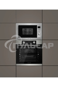 Встраиваемый духовой шкаф Kuppersberg HF 608 BX 80 л, High-Tech, 6 режимов, паровая очистка, черный, нерж. сталь