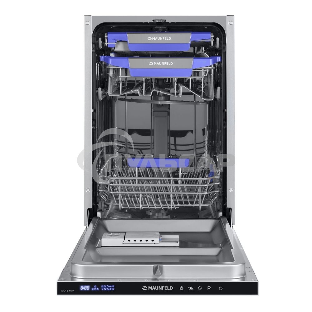 Встраиваемая посудомоечная машина Maunfeld MLP-08IMR, черный, 44.5 см, 10 компл., 47 дБ, класс A++