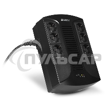 Источник бесперебойного питания SVEN UP-L1000E 1000VA/500W (6 розеток: 3х UPS/сетевой фильтр+3 x сетевой фильтр)