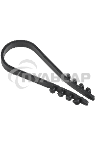 Дюбель хомут Iek UHH36-19-25-100 19-25мм нейлон черный (100шт) ИЭК