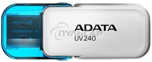 Флешка USB ADATA UV240 (AUV240-32G-RWH), 32 Gb, USB 2.0, R/W 15/5, белый/синий