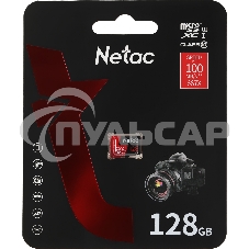 Флеш карта MicroSD card Netac P500 Extreme Pro 128Gb, retail version w/o SD adapter