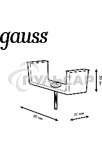 Крепление Gauss TR147 черный