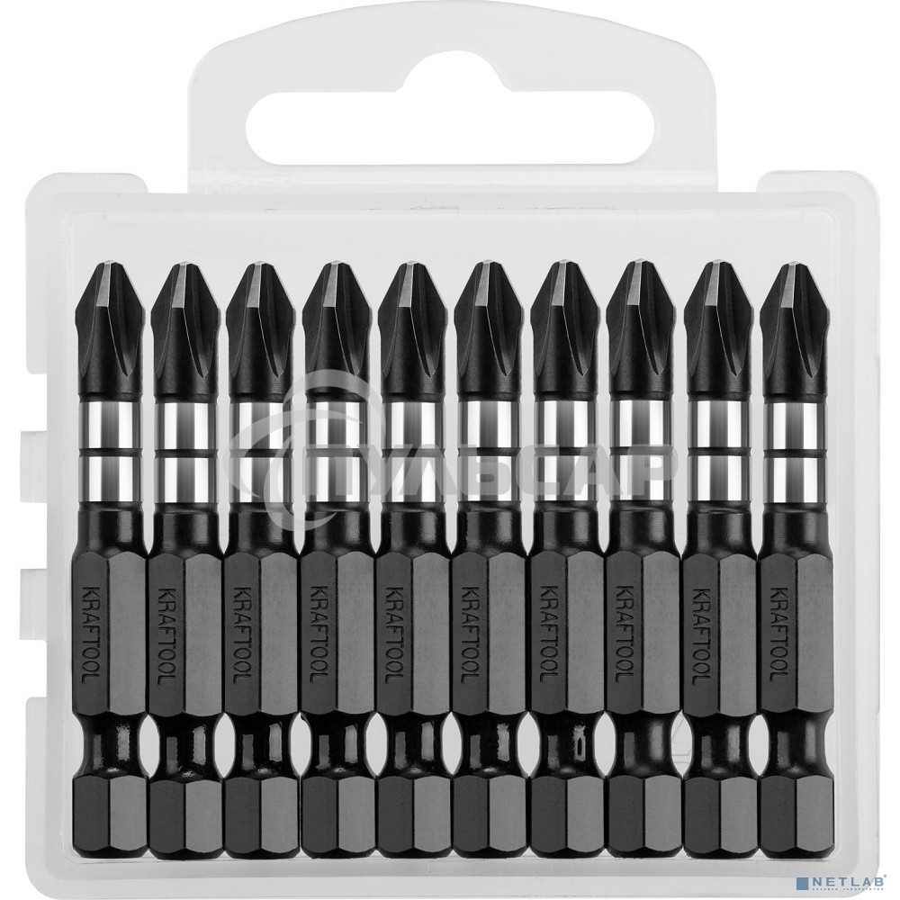 Биты KRAFTOOL Impact Pro, Philips, тип хвостовика E 1/4