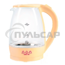 Чайник электрический Мастерица ЕК-1801G, ваниль, 1,8л, стекло, 1850 Вт Чайник электрический Мастерица ЕК-1801G, ваниль, 1,8л, стекло, 1850 Вт