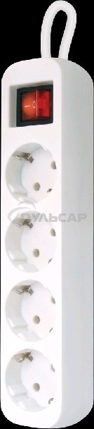 Удлинитель Defender S418 белый 1.8 м, 4 розетки 