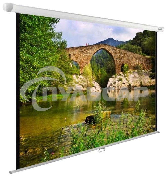 Экран Cactus 220x165см WallExpert CS-PSWE-220x165-WT 1:1 настенно-потолочный рулонный белый