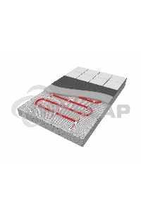 Теплый пол (нагревательный мат) Rexant Extra, площадь 1,5 м2 (0,5 х 3,0 метра), 240Вт, (двух жильный)