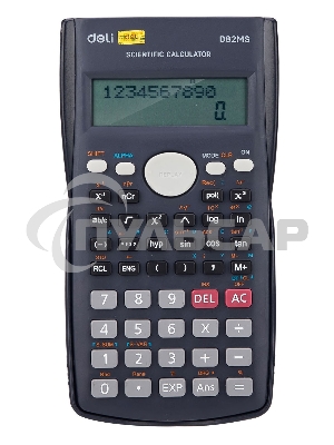 Калькулятор научный Deli ED82MS темно-синий 10+2-разр.