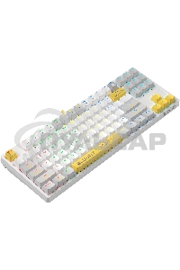 Клавиатура проводная A4Tech Bloody S87 Energy (S87 USB ENERGY WHITE) USB белый/желтый