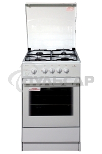 Плита газовая Darina 1B GM 441 005 W белый/черный, конфорок 4 шт, духовка 50 л, 50 см x 85 см x 51 см