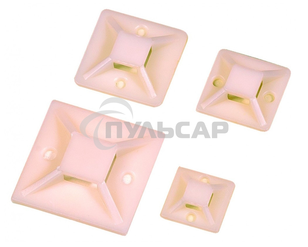 База монтажная самоклеющаяся Lanmaster TWT-CV-ATM30 (уп.100шт) белый