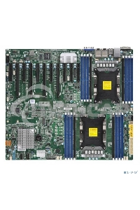 Материнская плата Supermicro Motherboard MBD-X11DPX-T-B 2xLGA 3647, Intel C621, 16xDDR4, 2xRJ45 10GBase-T, 10xSATA3 (6Gbps), RAID 0,1,5,10, 5xUSB 3.0 + 4xUSB 2.0, 1xVGA, 2xCOM, 2xPCI-E 3.0 x16 + 8xPCI-E 3.0 x8 + 1xPCI-E 3.0 x4, Bulk