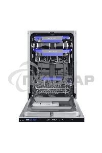 Встраиваемая посудомоечная машина Maunfeld MLP-08IMR, черный, 44.5 см, 10 компл., 47 дБ, класс A++