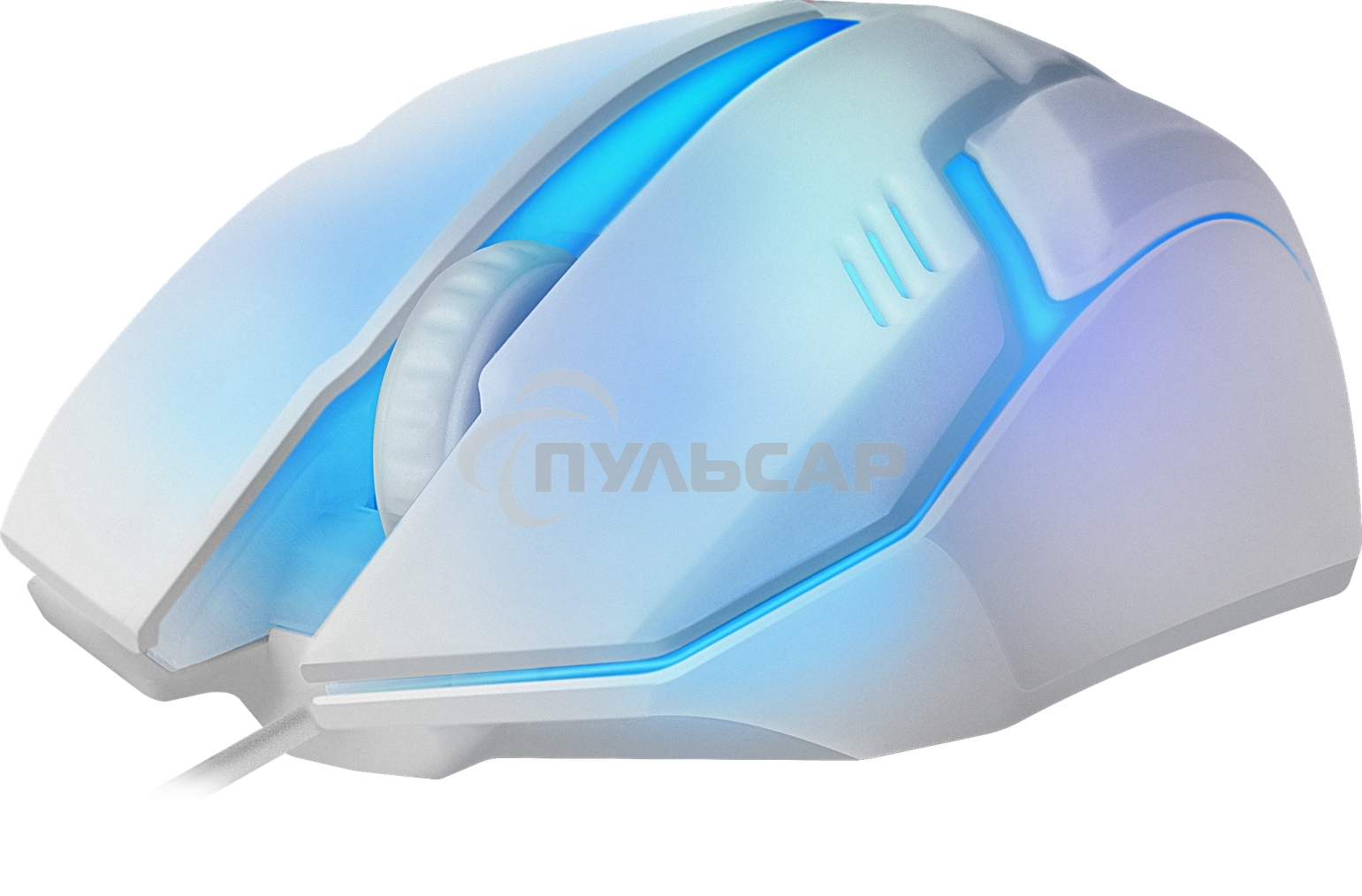 Мышь проводная Defender Cyber MB-560L белый, 1200 dpi, USB, кнопки - 3