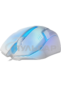 Мышь проводная Defender Cyber MB-560L белый, 1200 dpi, USB, кнопки - 3