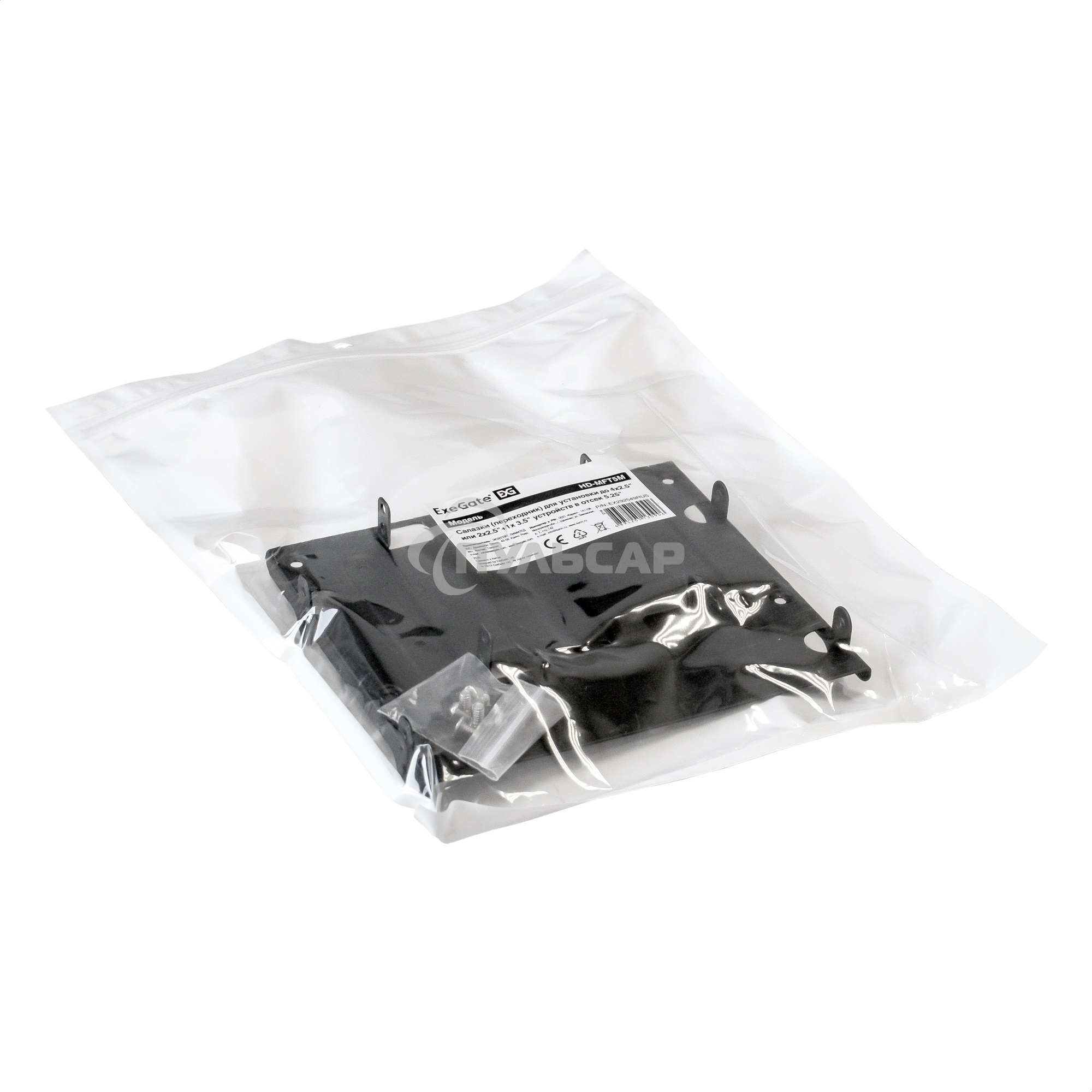 Салазки (переходник) ExeGate EX292549RUS HD-MFT5M металлические мультифункциональные для установки 4xHDD/SSD 2.5