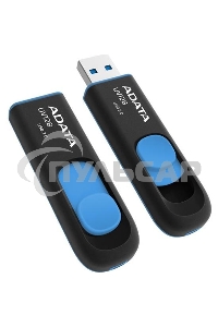 Флешка USB ADATA UV128 (AUV128-32G-RBE), 32 Gb, USB 3.0, R/W 100/30, черный/синий