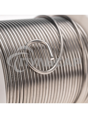 Припой ПОСу 95-5, 500г, Ø2мм, (олово 95%, сурьма 5%), бессвинцовый, ГОСТ 21931-76, катушка Rexant