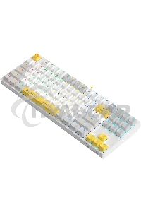 Клавиатура проводная A4Tech Bloody S87 Energy (S87 USB ENERGY WHITE) USB белый/желтый