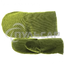 Рукавицы специальные двунитка, водоотталкивающие, 1 размер, Россия Сибртех