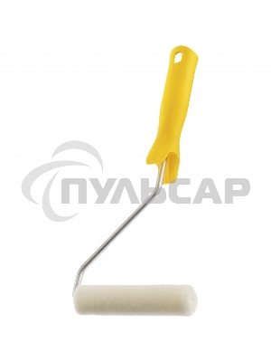 Мини-валик в сборе Лаки, 110 мм, ворс 5 мм, D - 16 мм, D ручки - 6 мм, велюр Сибртех