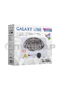 Электрическая плитка Galaxy Line GL 3003, белый, электрическая, 1000 Вт