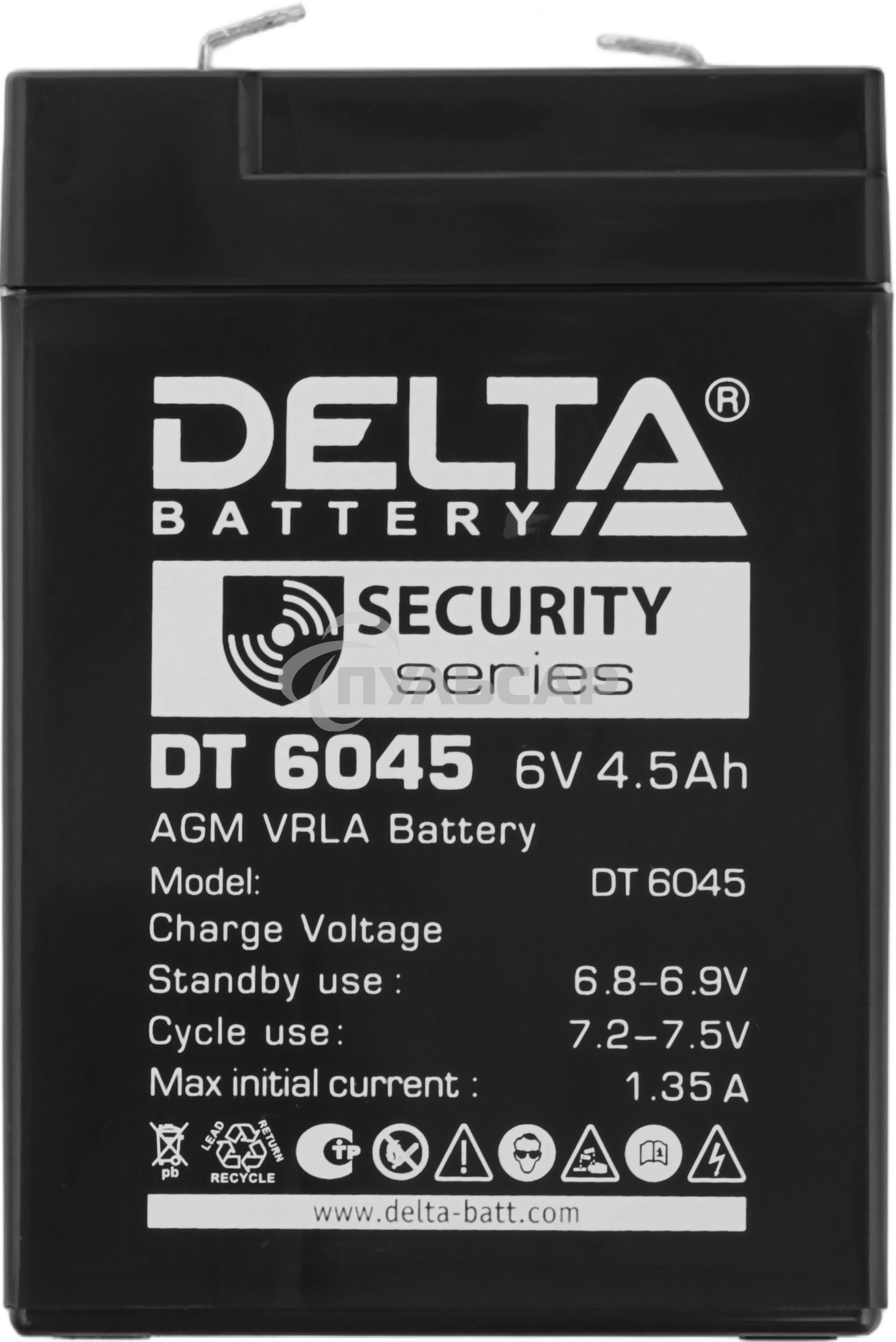 Батарея Delta DT 6045 (6V, 4.5Ah)