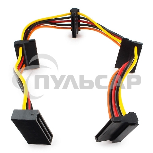 Кабель Cablexpert Кабеля питания SATA, 4x15pin(M)/15pin(F), 40см (CC-SATAMF-03)