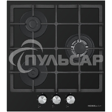 Газовая варочная панель HOMSair HGG433TGCBK Газовая варочная панель HOMSair HGG433TGCBK