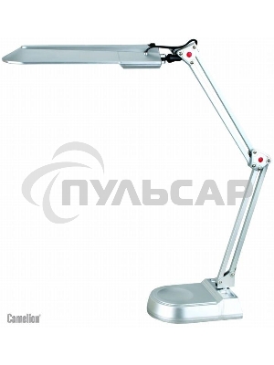 Лампа настольная CAMELION KD-017A С03серебро в к-те база+струбцина 11W