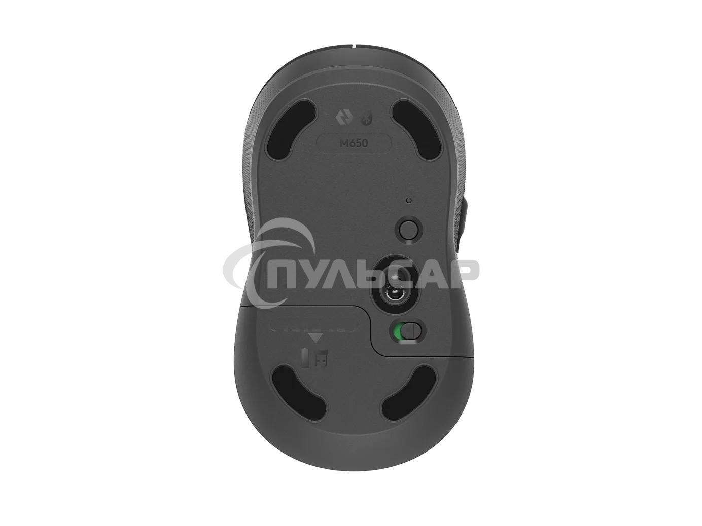 Мышь беспроводная Logitech Signature M650 L черный, 4000 dpi, радиоканал, Bluetooth, USB, кнопки - 5