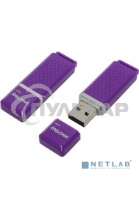 Флешка USB Smartbuy R/W Quartz series Violet (SB32 GbQZ-V), 32 Gb, USB 2.0, R/W 25/15, фиолетовый
