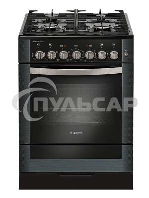 Плита комбинированная Gefest ПГЭ 6502-02 0044 черный, конфорок 4 газовых, духовка 55 л, 60 см x 85 см x 60 см