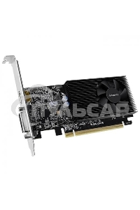 Видеокарта Gigabyte GV-N1030D4-2GL NVidia GeForce GT 1030, 2Gb DDR4/64-bit, PCI-Ex16 3.0, DVI-Dx1, HDMI2.0bx1, LP, 2-slot cooler, Retail