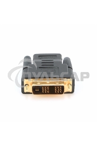 Переходник Cablexpert HDMI-DVI 19F/19M золотые разъемы, пакет, черный (A-HDMI-DVI-2)