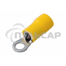 Наконечник кольцевой изолированный ø 5.3 мм 4-6 мм² (НКи 6.0-5/НКи5,5-5) желтый Rexant