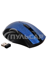 Мышь беспроводная Acer OMR031 черный/синий, 1600 dpi, радиоканал, USB, кнопки - 4