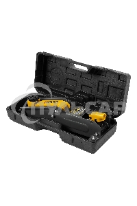 Домкрат гидравлический подкатной Denzel 2т, 135-385 мм, в пласт. кейсе 51231