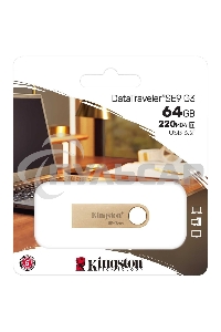 Флешка USB Kingston 64 Gb DataTraveler SE9 DTSE9G3/64 Gb USB 3.0 золотистый