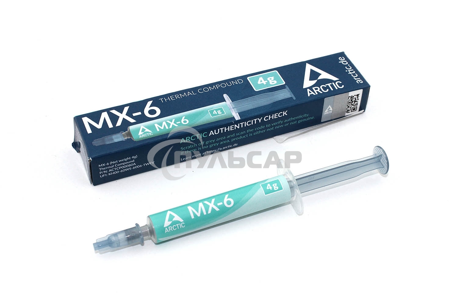 Термопаста Arctic Cooling MX-6 Thermal Compound 4г.