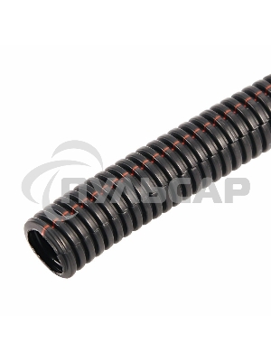 Трубa автомобильная гофрированная ПП, Ø9,8 мм, разрезная, негорючая, бухта 50 м/уп.