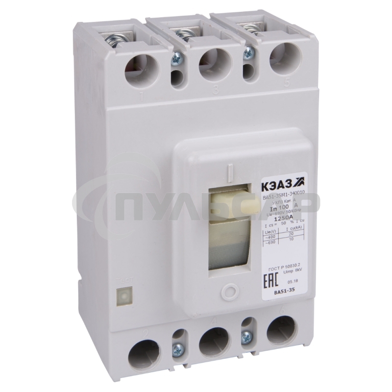 Выключатель автоматический ВА51-35М3-340010 320А 690AC УХЛ3 КЭАЗ 108390