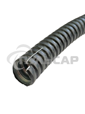 Металлорукав в ПВХ изоляции МРПИ НГ 15 d15мм с протяжкой (уп.50м) ЗЭТА zeta44402