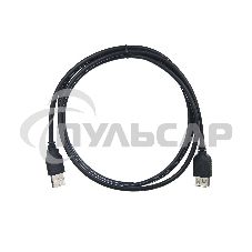 Кабель удлинительный TELECOM USB2.0 <Am-->Af> 1,5 м черный <TUS6990-1.5M>