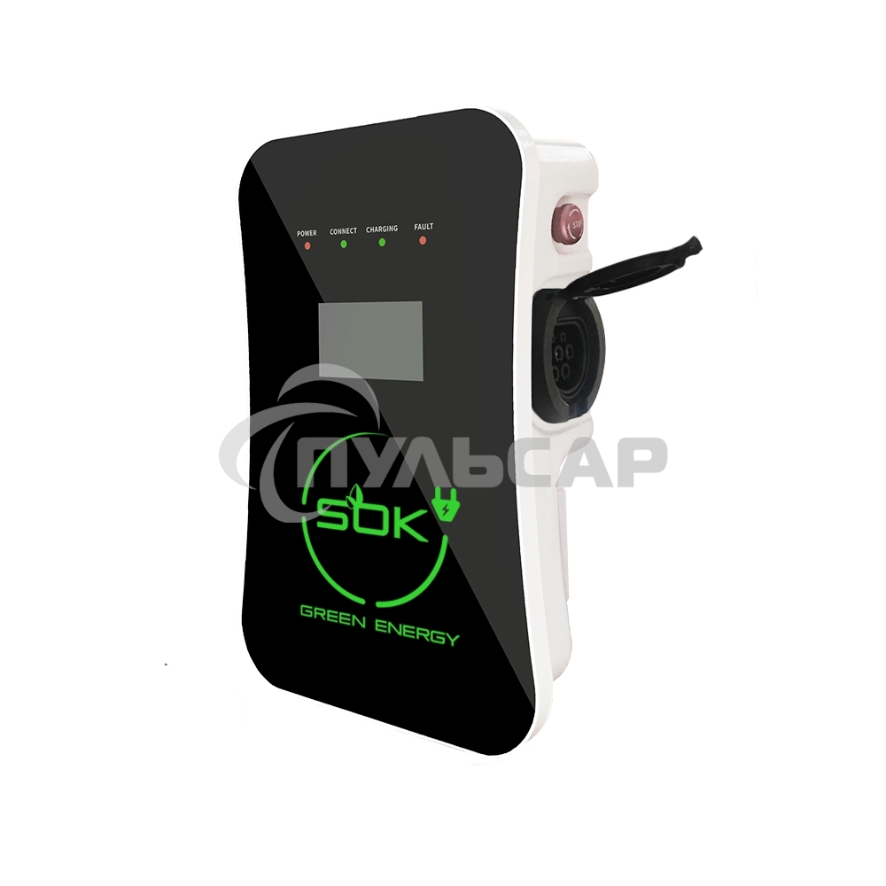 Зарядная станция S'OK Green Energy M3W Series Wallbox EV Charger SM3W10732542-0, 1-фаза, 7кВт (32А/ 220В), ocpp 1.6j, ip54