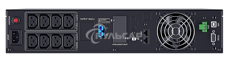 Источник бесперебойного питания UPS Сайбер Электро ЭКСПЕРТ-2000Р Онлайн, Стойка/Напольный
