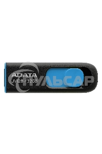 Флешка USB ADATA UV128 (AUV128-128G-RBE), 128Gb, USB 3.0, R/W 100/30, черный/синий