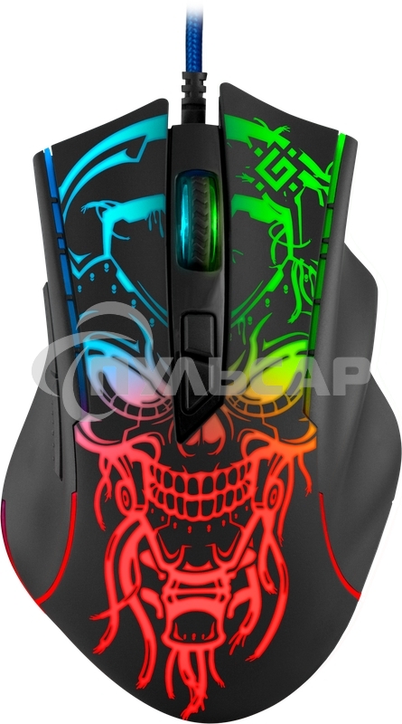 Мышь проводная Defender Bulletstorm GM-928 черный, 7200 dpi, USB, кнопки - 7